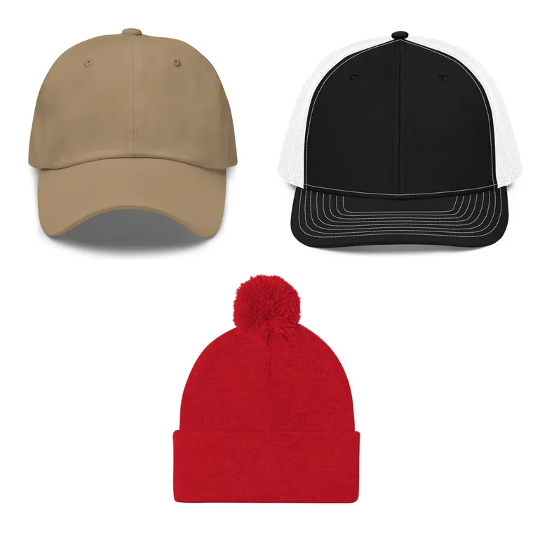 Embroidered Hats & Beanies