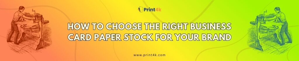 business card paper stock